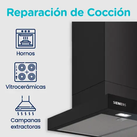 Reparación de campana extractora Siemens